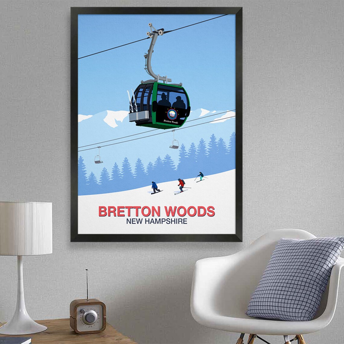 Bretton Woods Ski Resort Poster Art Print - Image 4