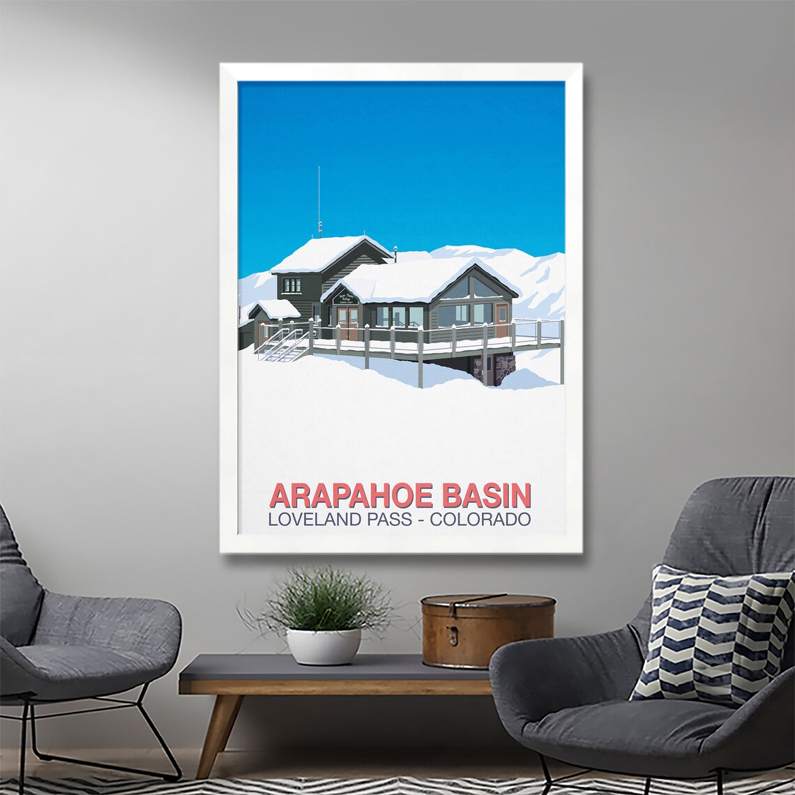 Arapahoe Basin Ski Resort Travel Poster - Image 2