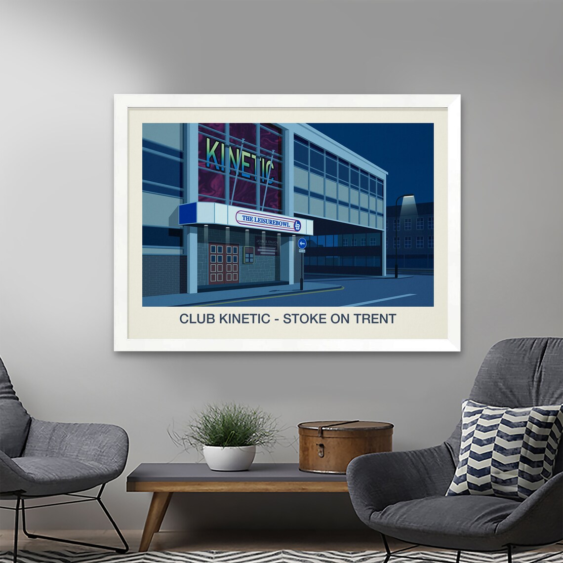 Club Kinetic Nightclub Poster, Music Room Art Print - Image 4