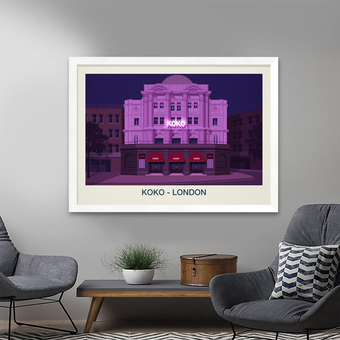 Koko London Nightclub Poster with Historic Camden Venue Neon Facade - Image 2