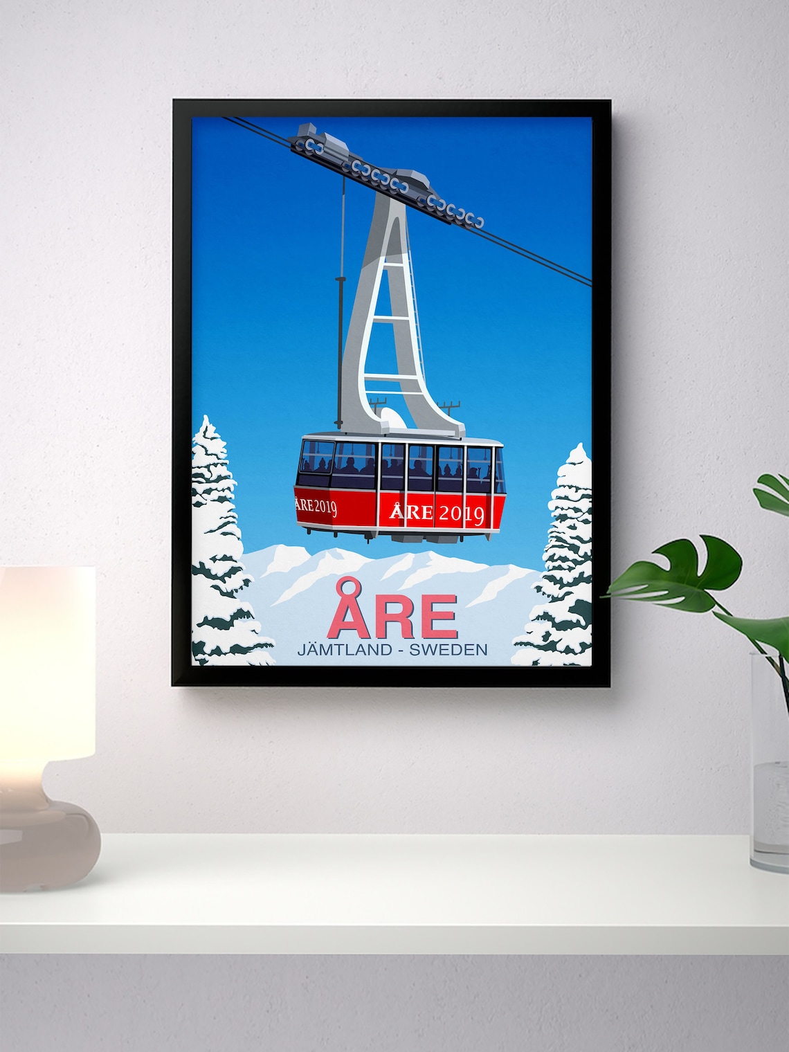 Are Ski Resort Poster, Ski Print Travel Poster - Image 4