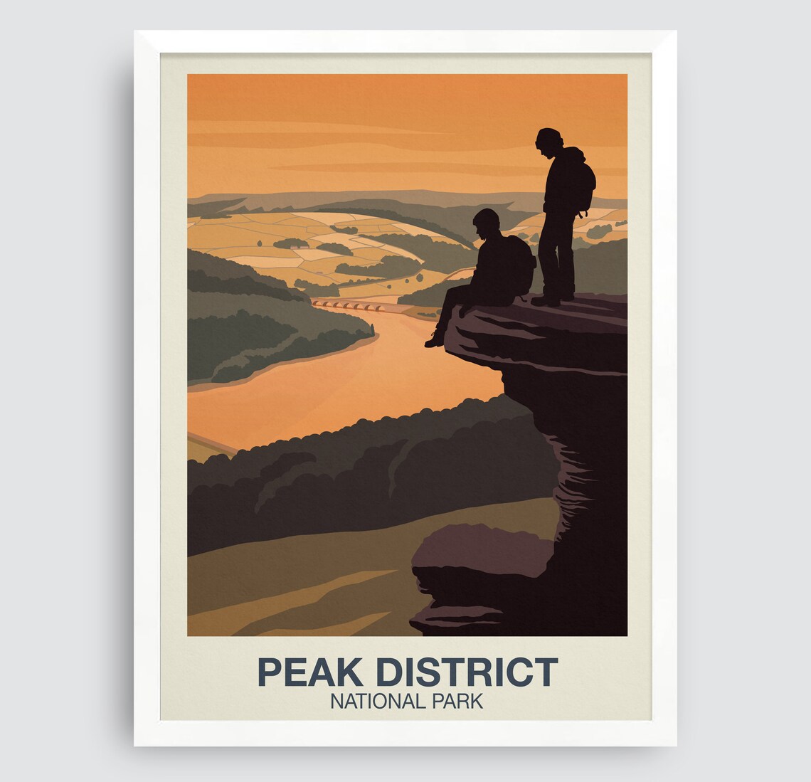 Peak District National Park Poster, Bamford Edge Travel Poster - Image 3