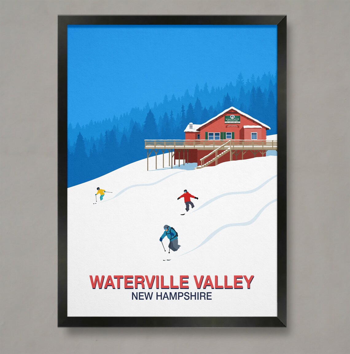 Waterville Valley Ski Resort Travel Poster