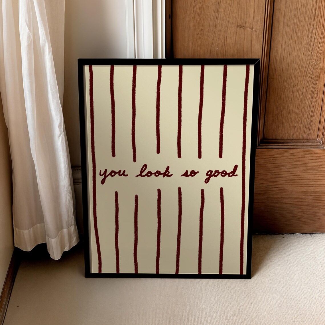 You Look So Good Print, Bathroom Vanity Decor