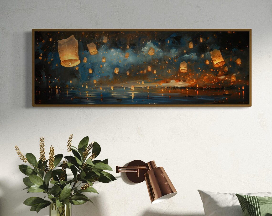Van Gogh-Inspired Starry Night Lantern Art Print