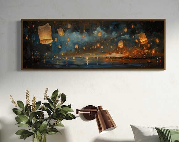 Van Gogh-Inspired Starry Night Lantern Art Print