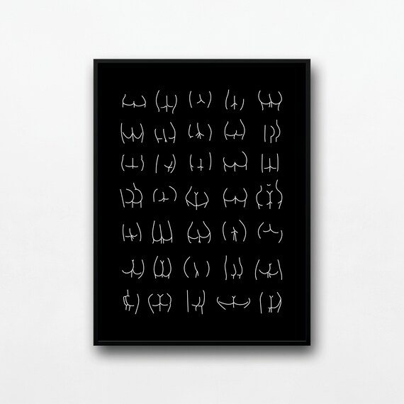 All Bums Welcome Print Bathroom Art Cute Bathroom Butts Bum Collage Bathroom Sign Bathroom Wall Decor