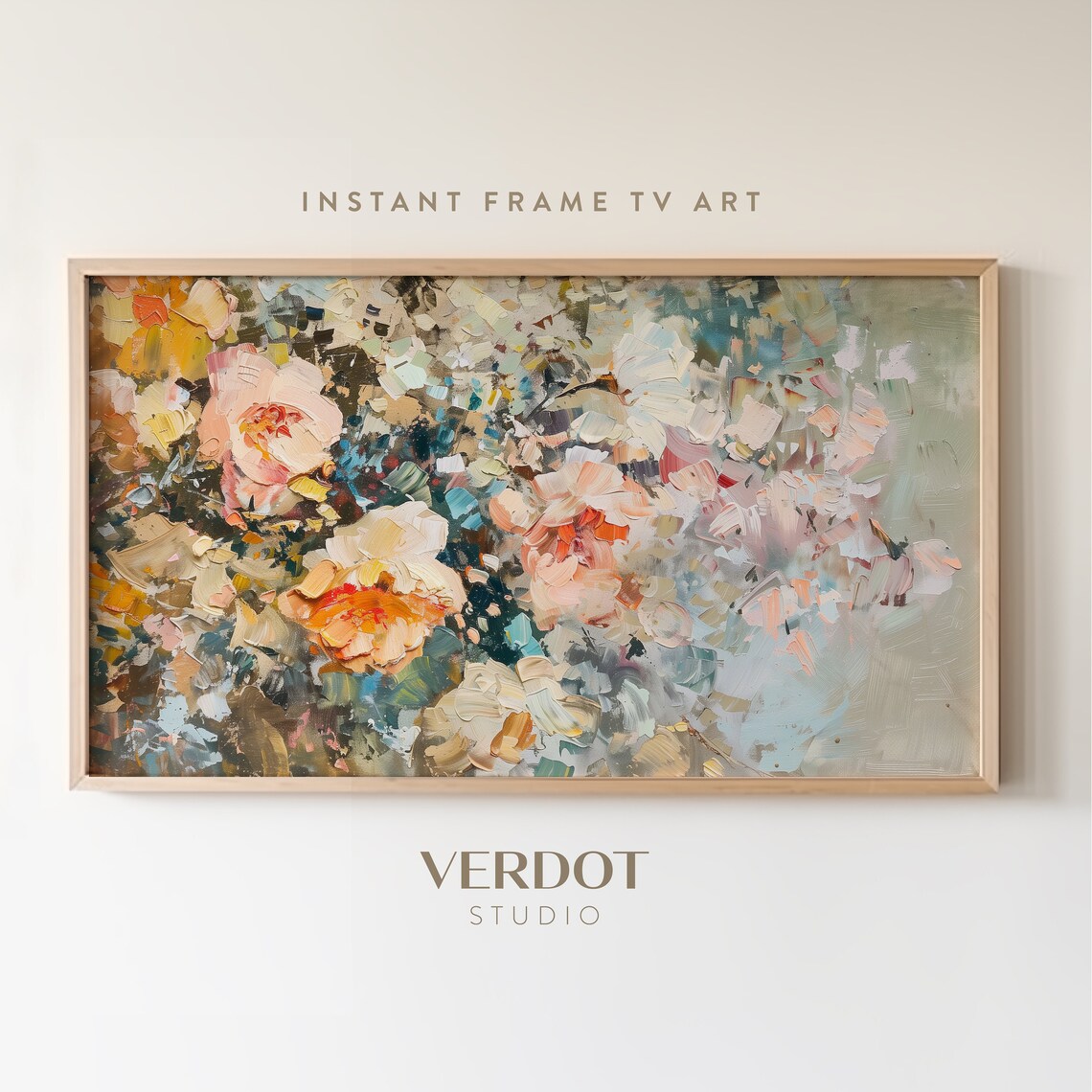 Summer Flowers Vintage Style Floral Art Print
