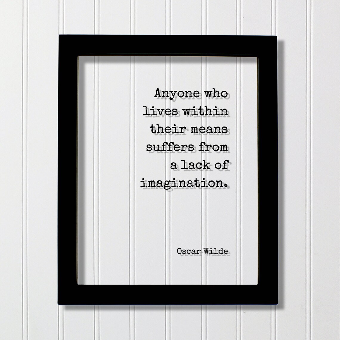Oscar Wilde Quote Art Print, Literary Typography