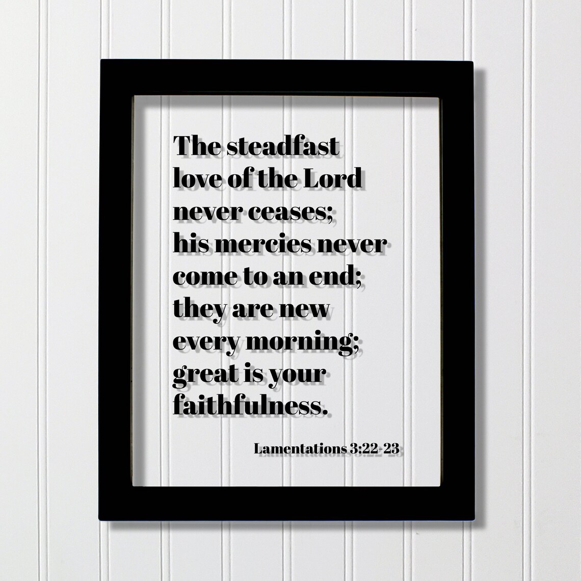 Lamentations 3:22-23 Scripture Verse Art Print