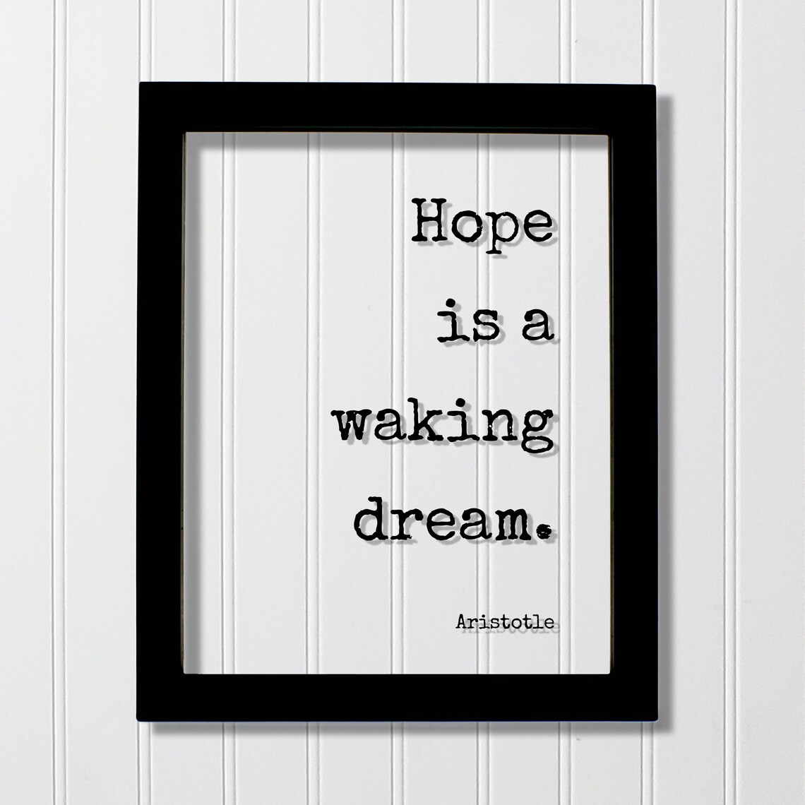 Aristotle Hope Is A Waking Dream Classic Inspirational Quote Poster