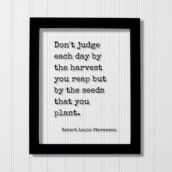 Robert Louis Stevenson Quote Art Print, Business