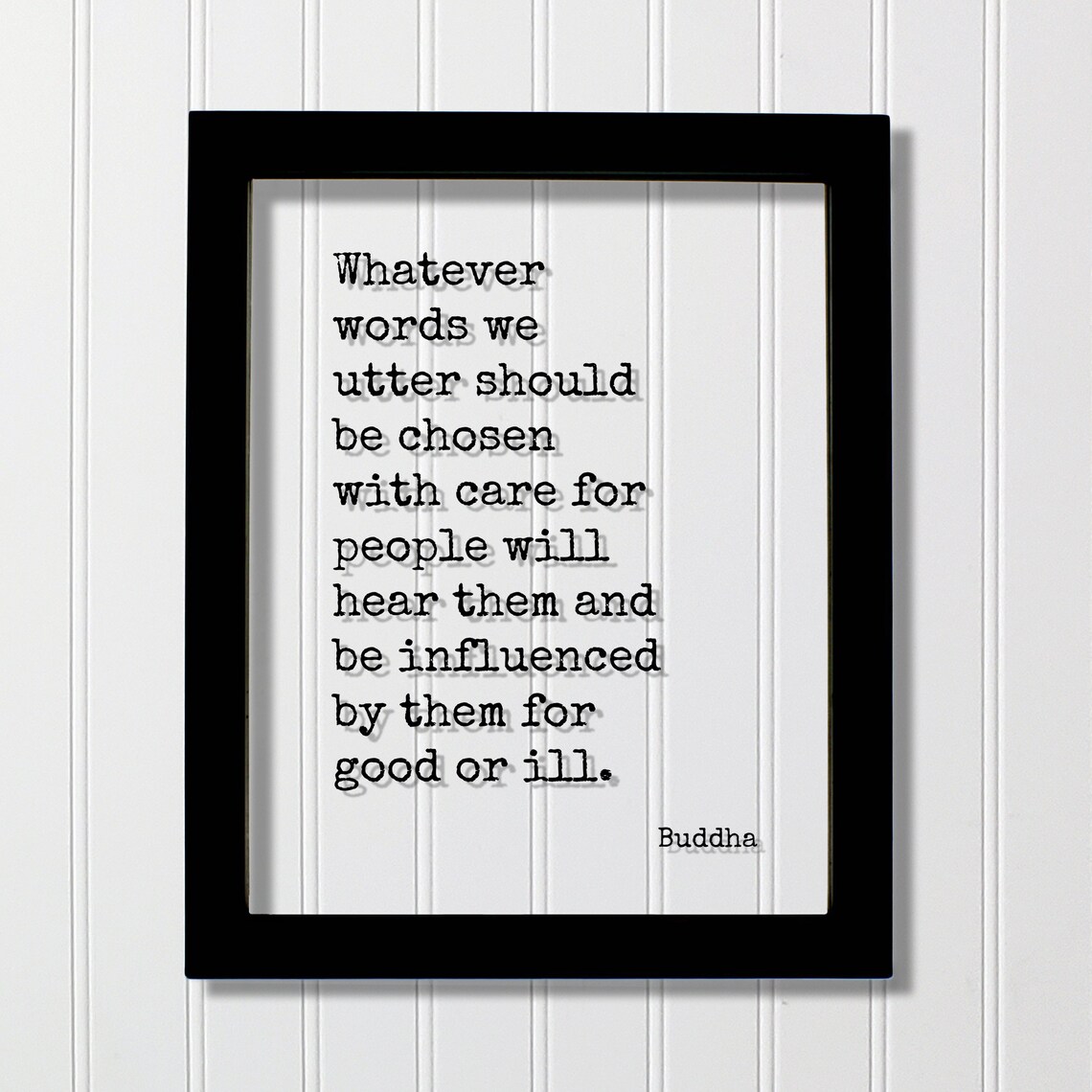 Buddha Quote About Choosing Words With Care Motivational Poster