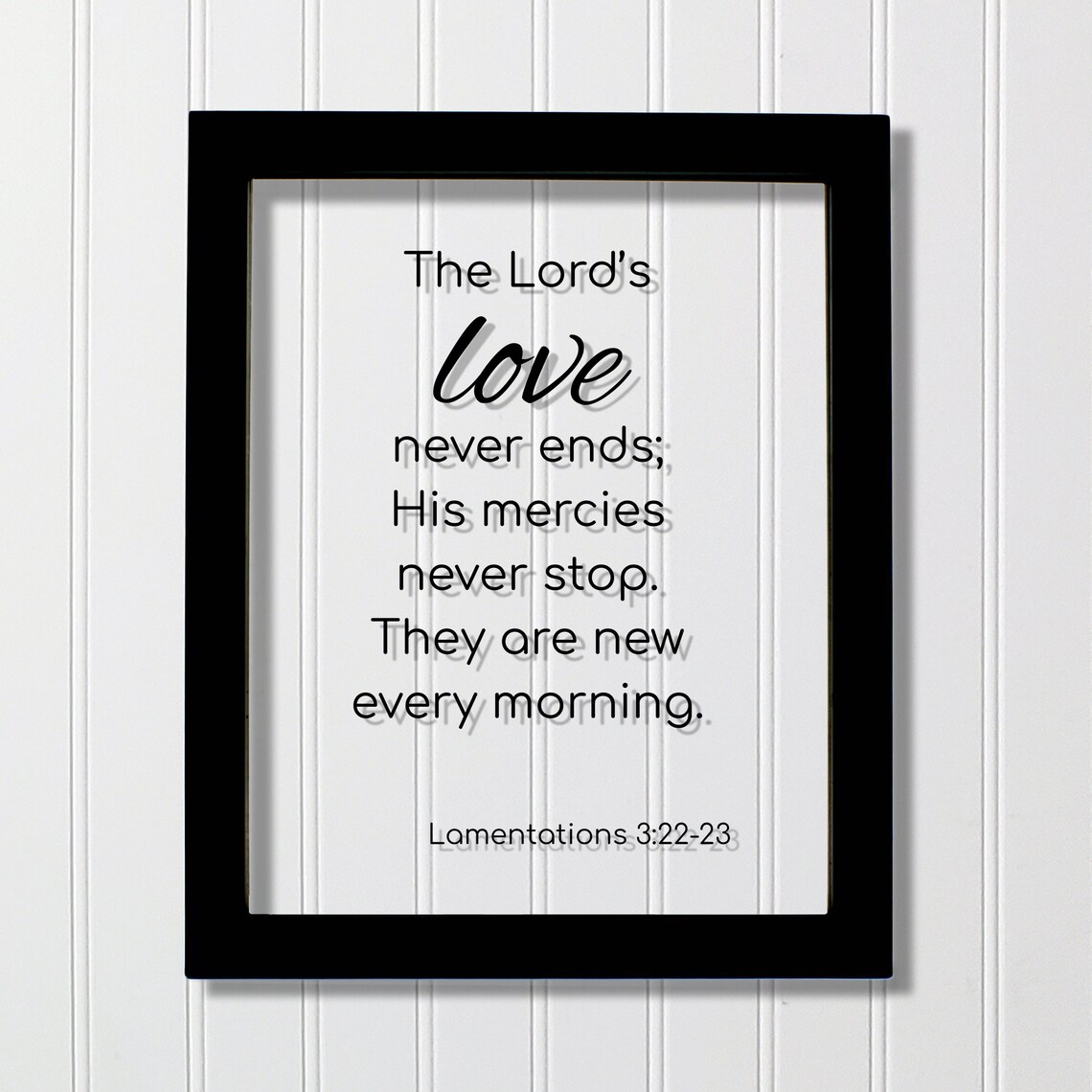Lamentations 3:22-23 Scripture Art Print