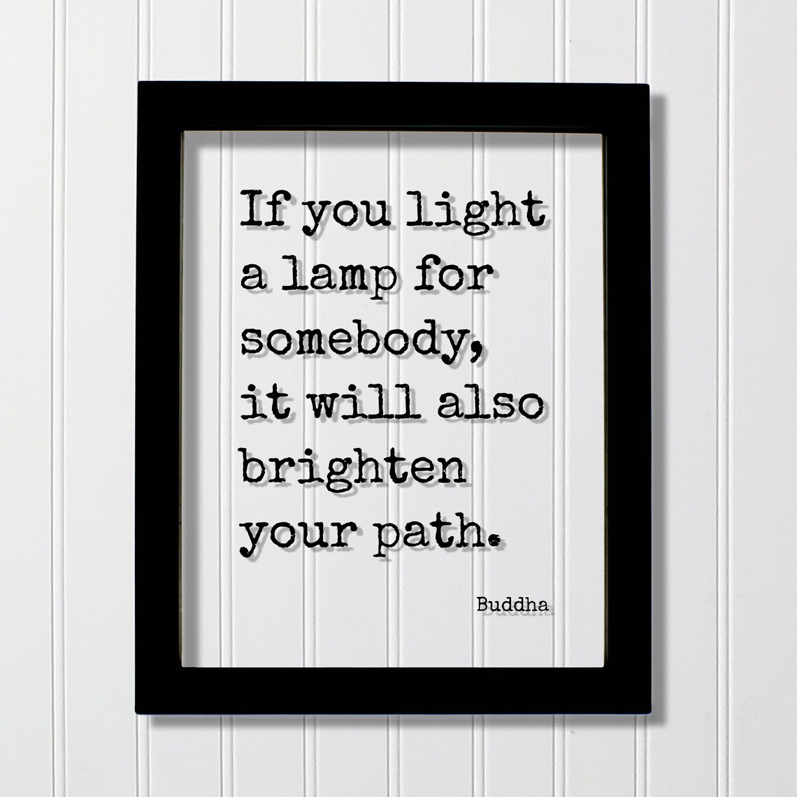 Buddha Floating Quote Art Print, Kindness Support