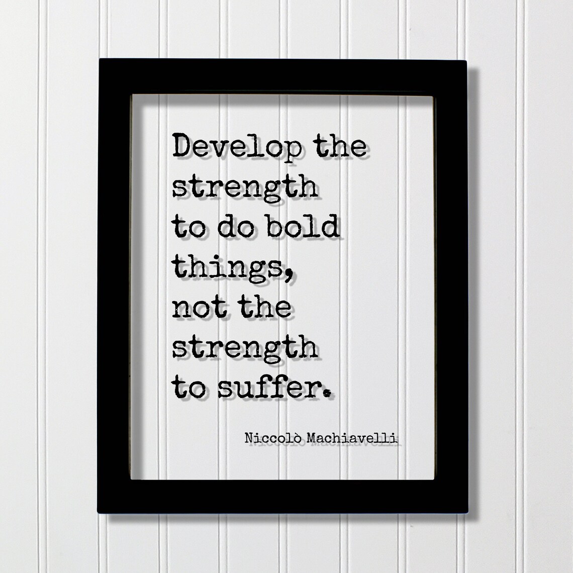 Niccol Machiavelli Quote, Boldness Motivational Poster