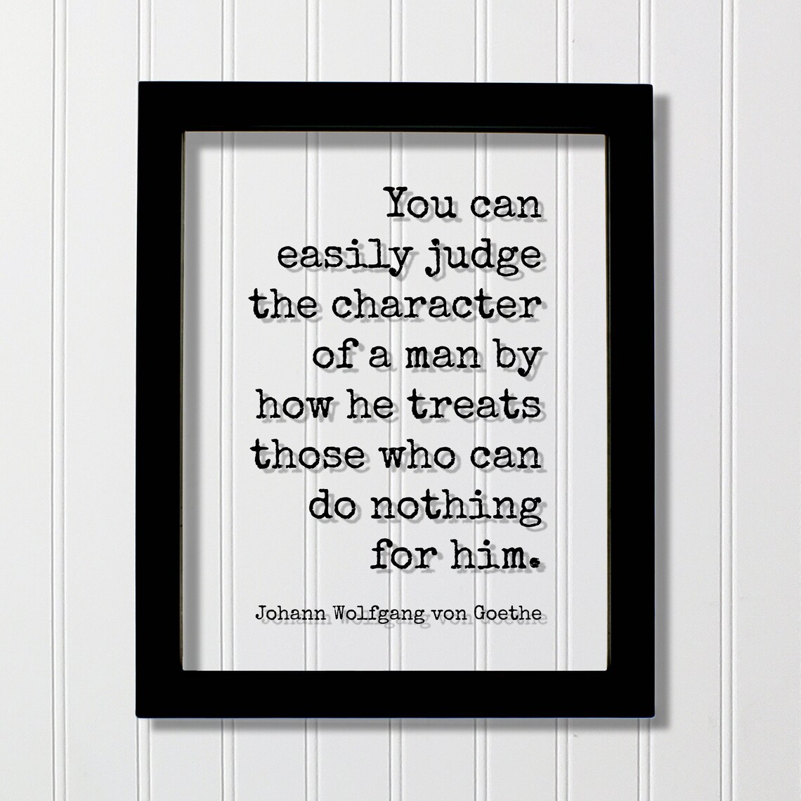 Johann Wolfgang Von Goethe Quote Art Print, Floating