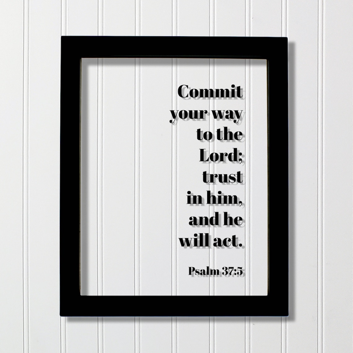 Psalm 37:5 Bible Verse Christian Decor Art Print