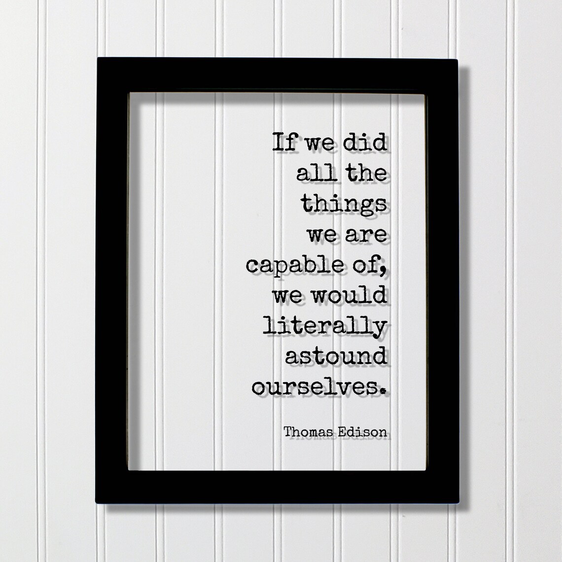 Thomas Edison Quote Art Print, Business Progress