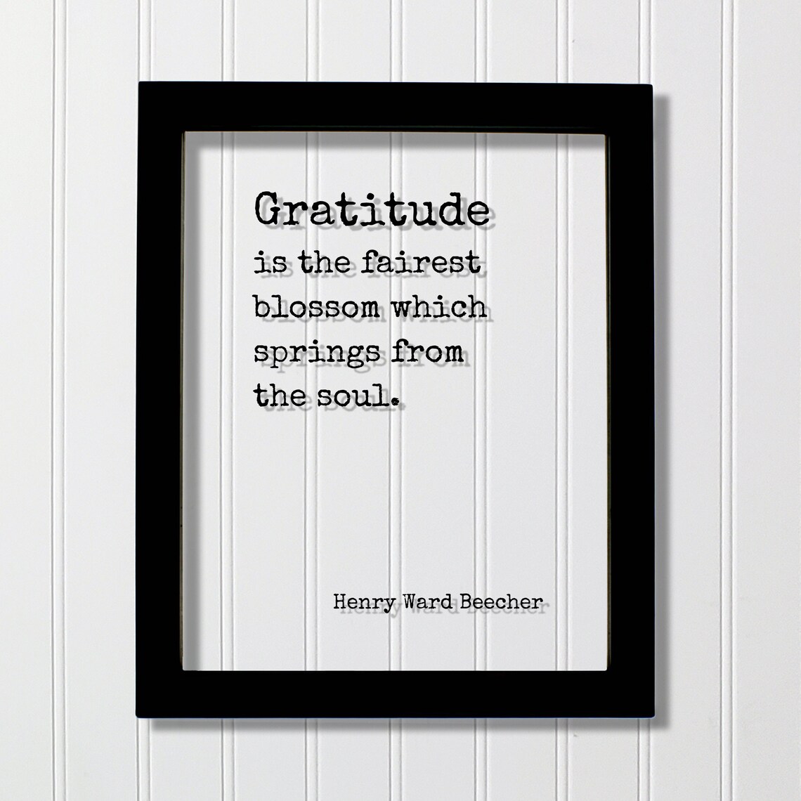 Henry Ward Beecher Gratitude Quote Art Print