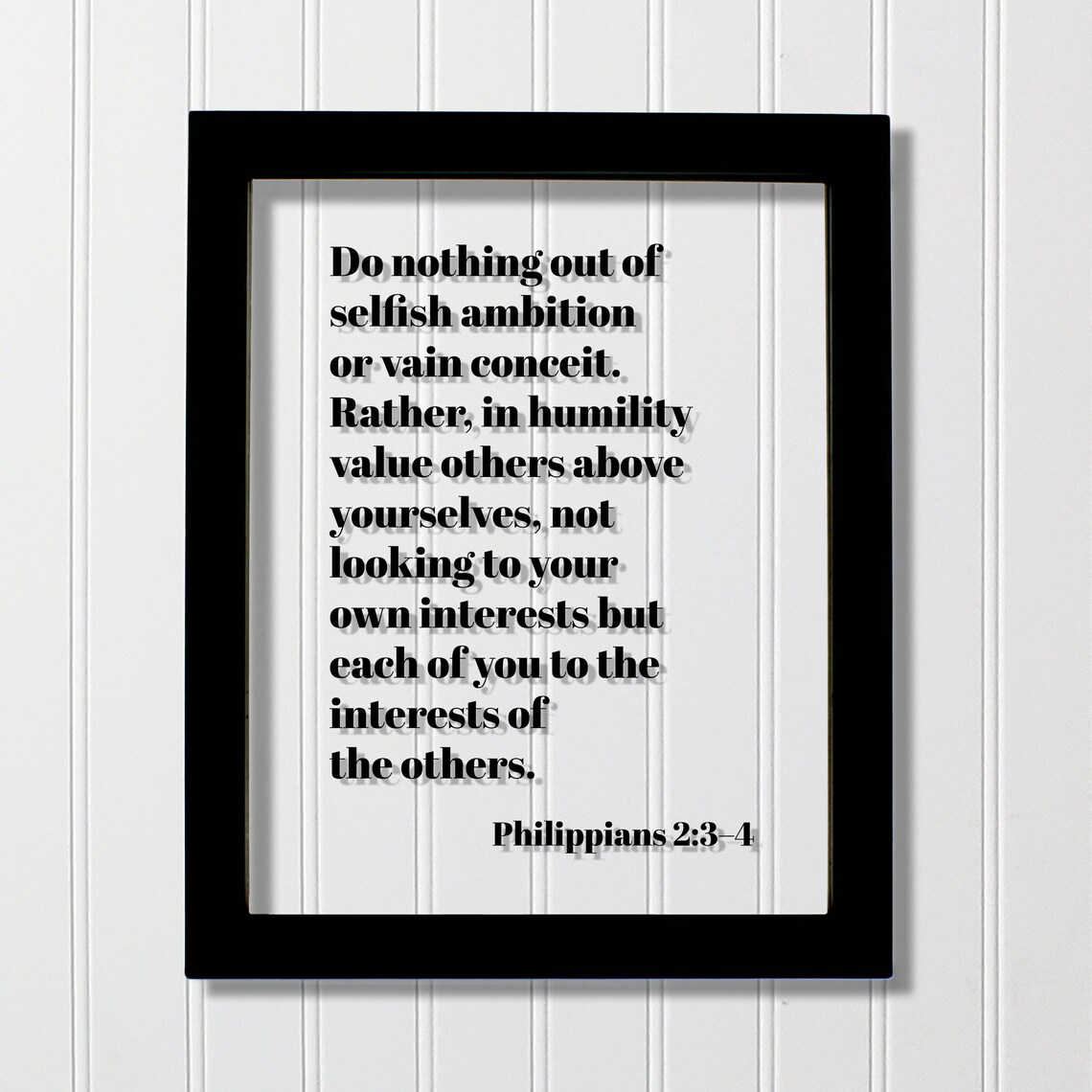 Philippians 2:3–4 Scripture Art Print, Humility