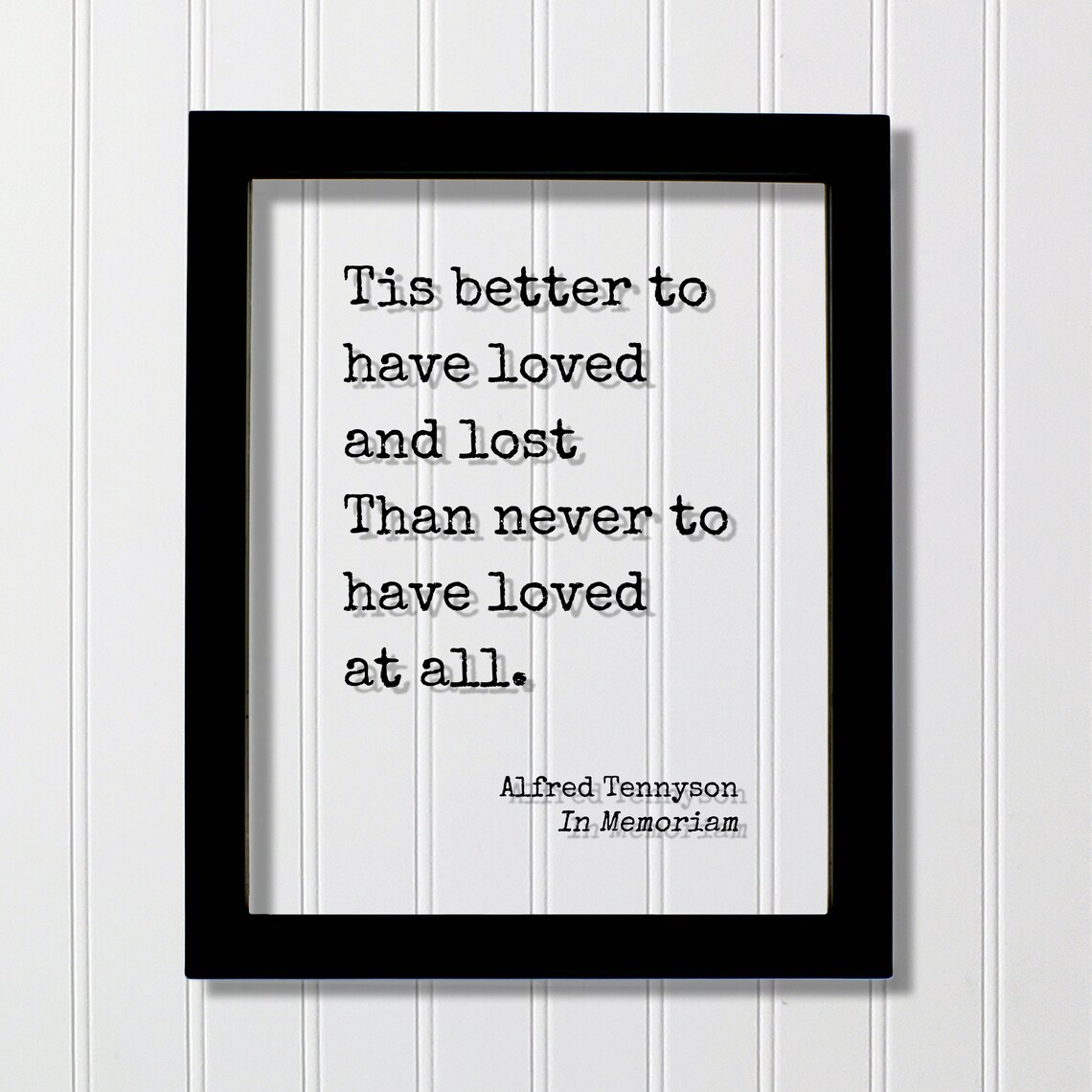 Alfred Tennyson In Memoriam Quote Art Print
