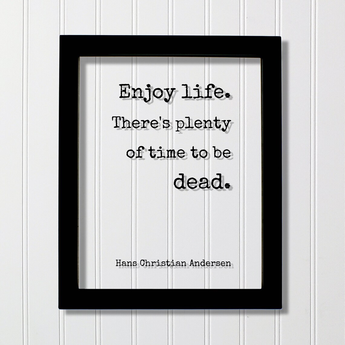 Hans Christian Andersen Quote Art Print, Carpe Diem