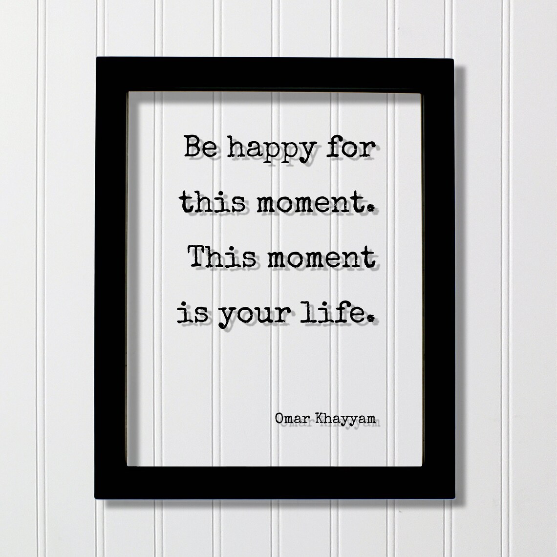 Omar Khayyam Be Happy Quote Art Print, Seize The Day