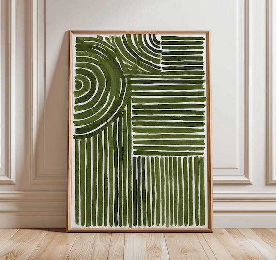 Abstract Line Art, Modern Minimalist Geometric Poster