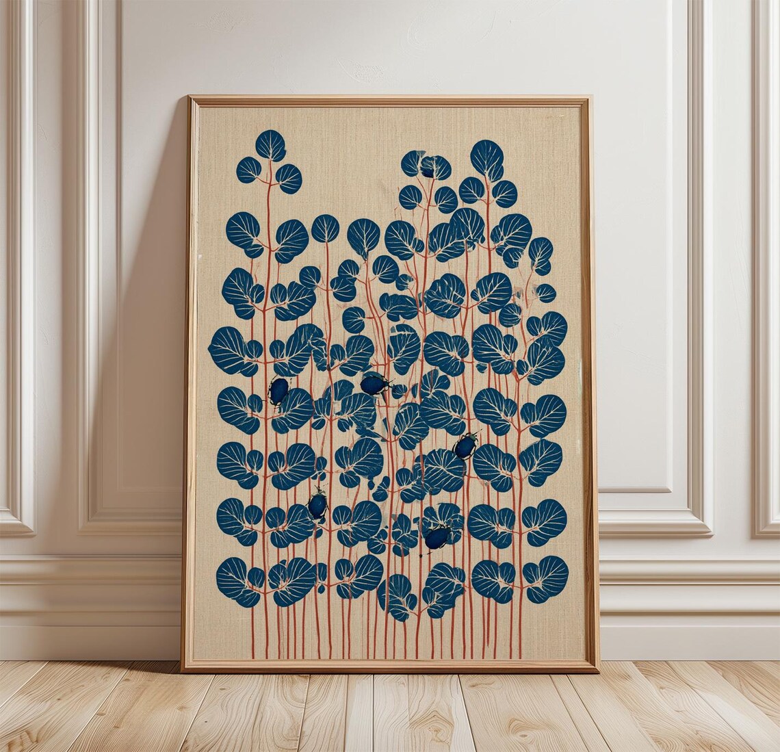 Botanical Leaf Poster Print, Nature Decor