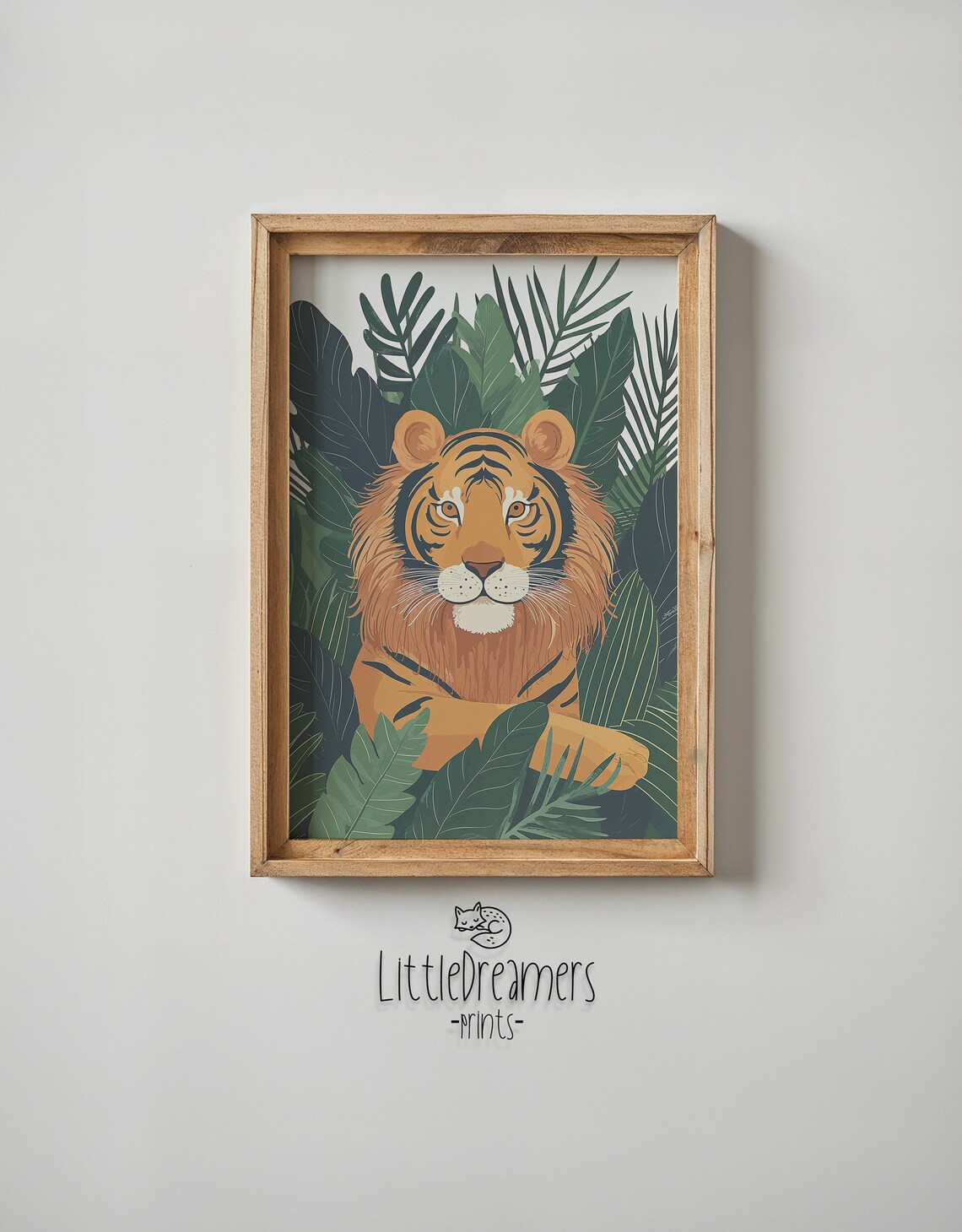 Jungle Tiger Nursery Wall Art Print, Animal Decor - Image 5