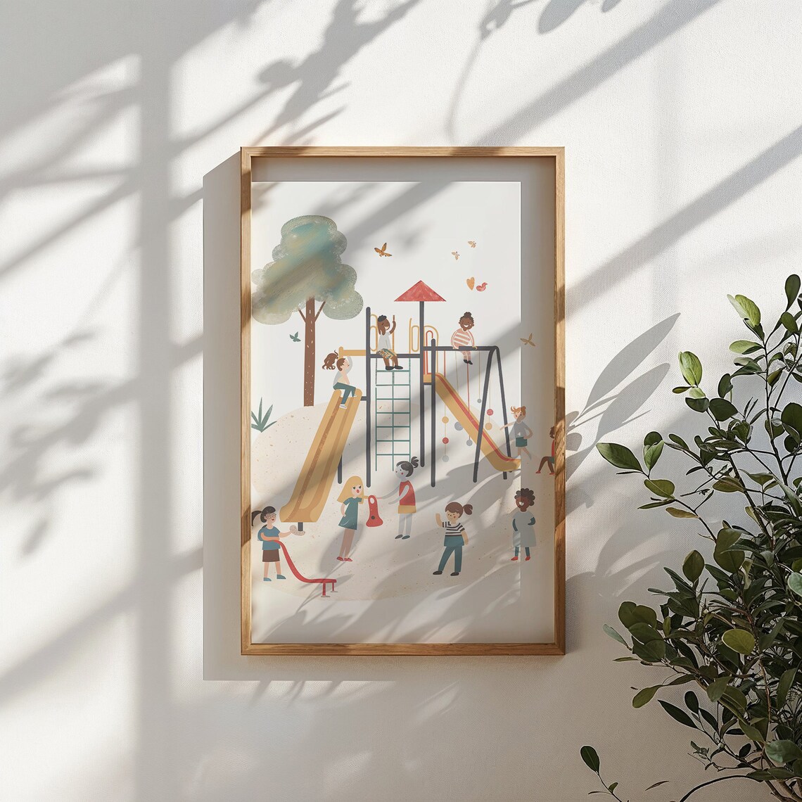 Playground Fun Children Playing Illustration, Poster - Image 4