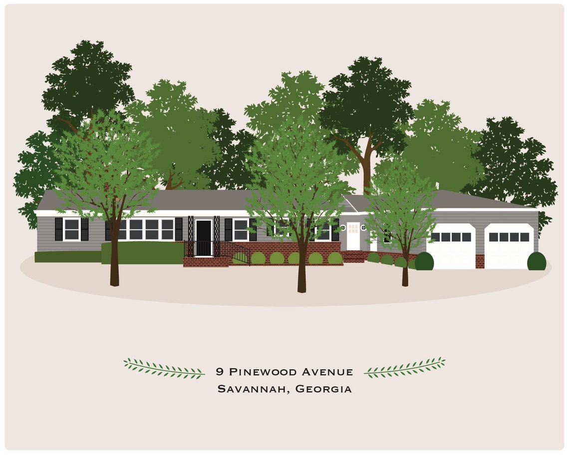 House Portrait - Custom Home Art Print - Image 3