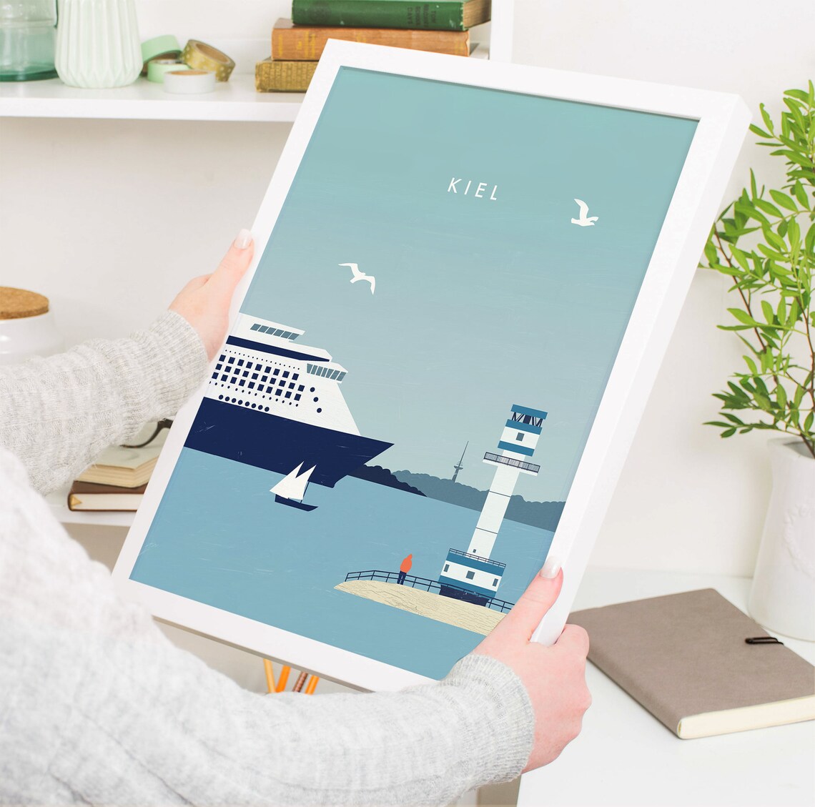 Kiel Travel Poster, Nordic Maritime City Print - Image 4
