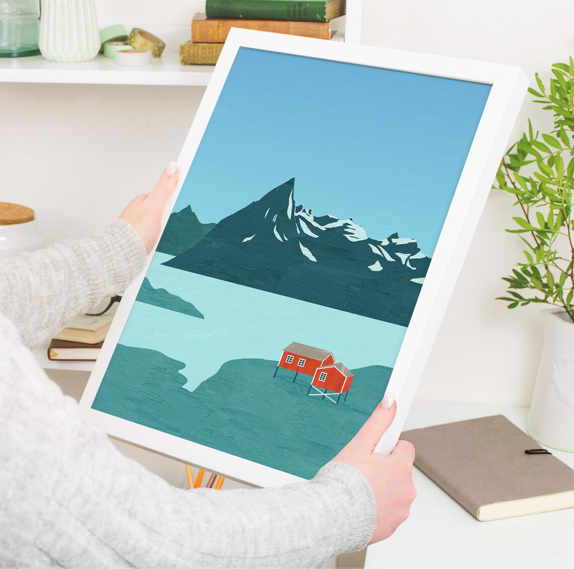 Norway Poster, Scandinavian Minimalist Travel Poster - Image 4