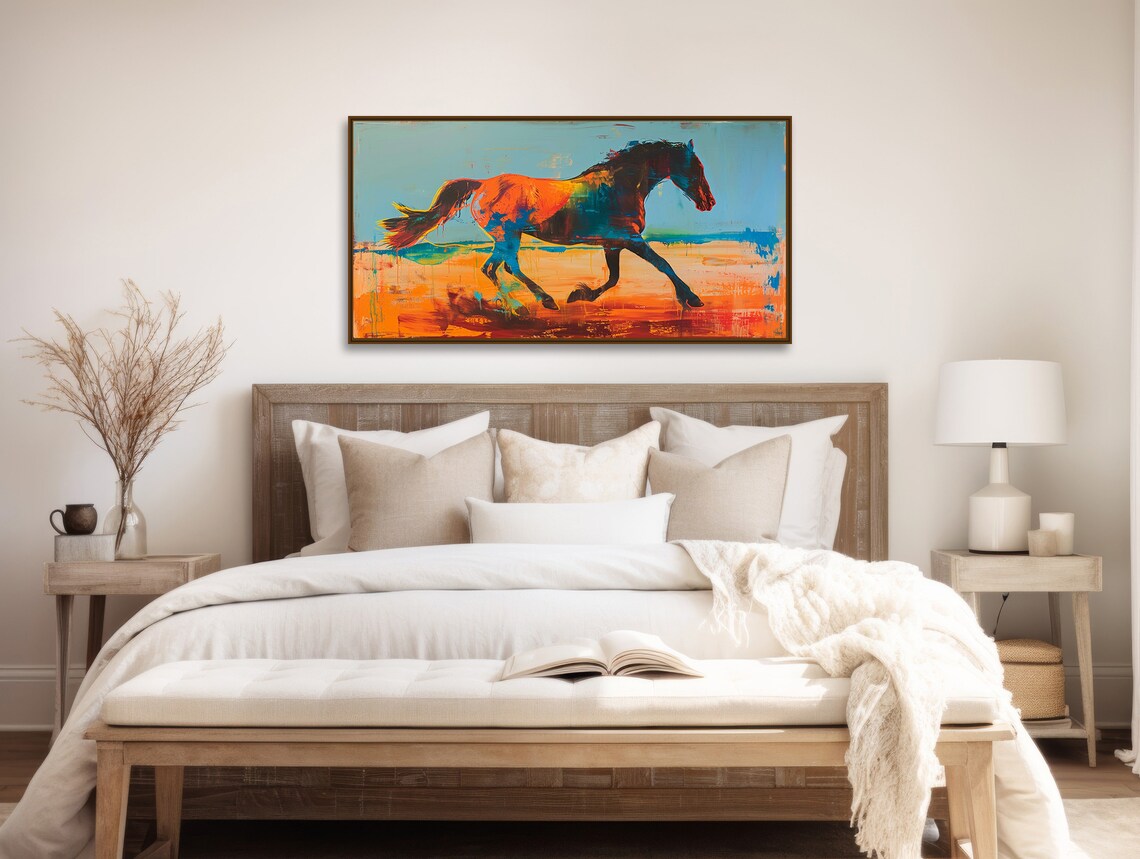 Running Horse Southwestern Western Cowboy Art Print - Image 2