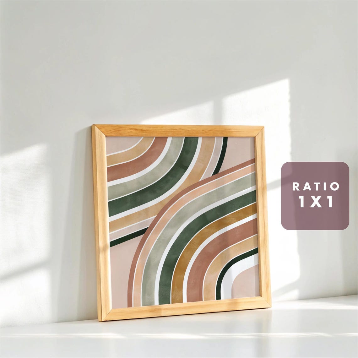 Modern Boho Abstract Wall Art, Organic Line Art - Image 2