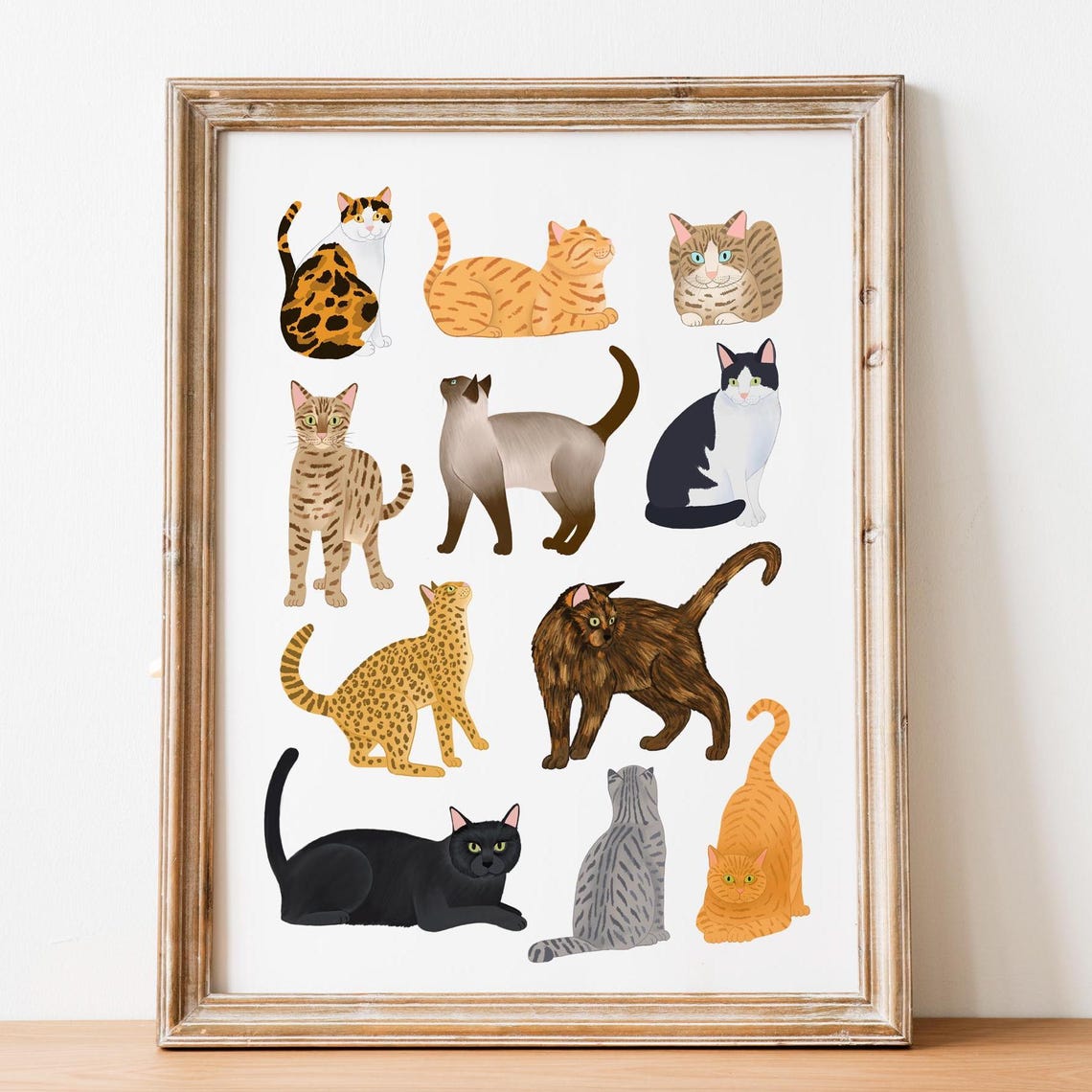Cat Painting, Artistic Cat Art Poster
