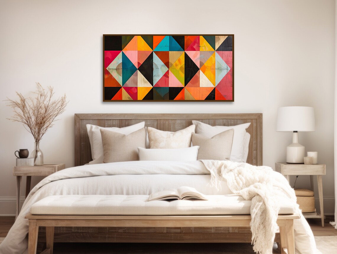 Southwestern Abstract Painting, Mid-Century Modern Art Print - Image 2