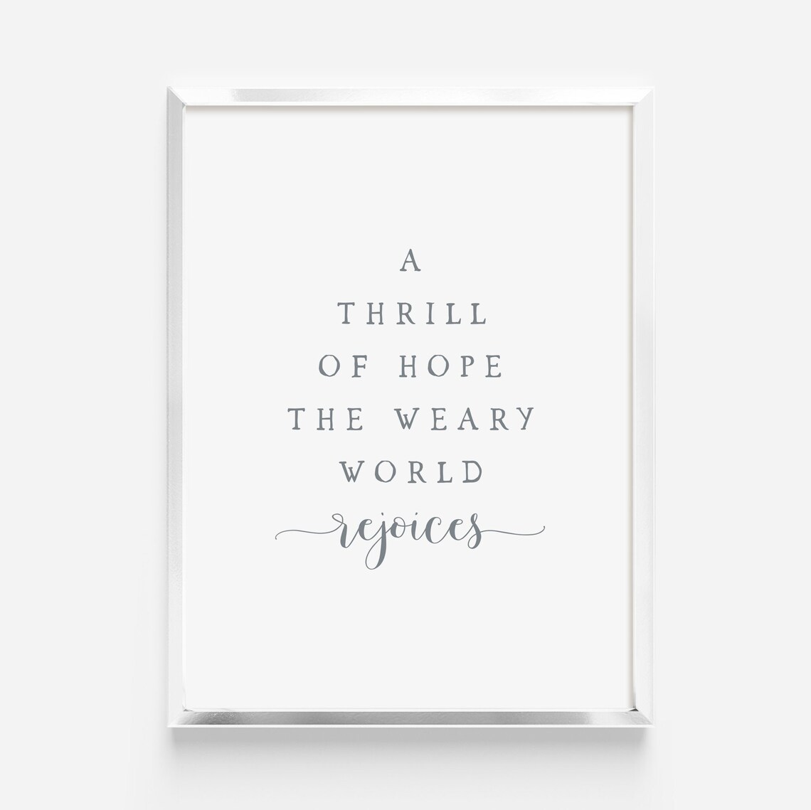 A Thrill Of Hope Christmas Holiday Art Print - Image 5