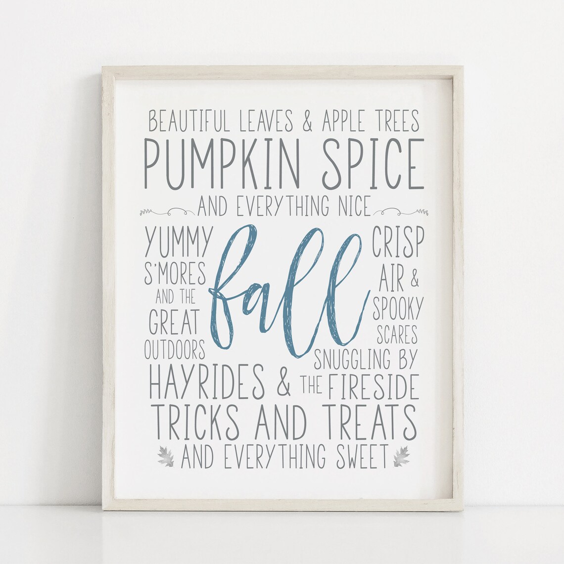 Fall Favorites Subway Art Poster, Farmhouse Decor - Image 4