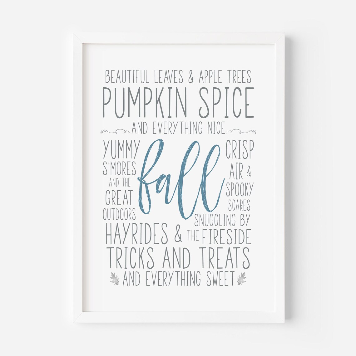 Fall Favorites Subway Art Poster, Farmhouse Decor - Image 3