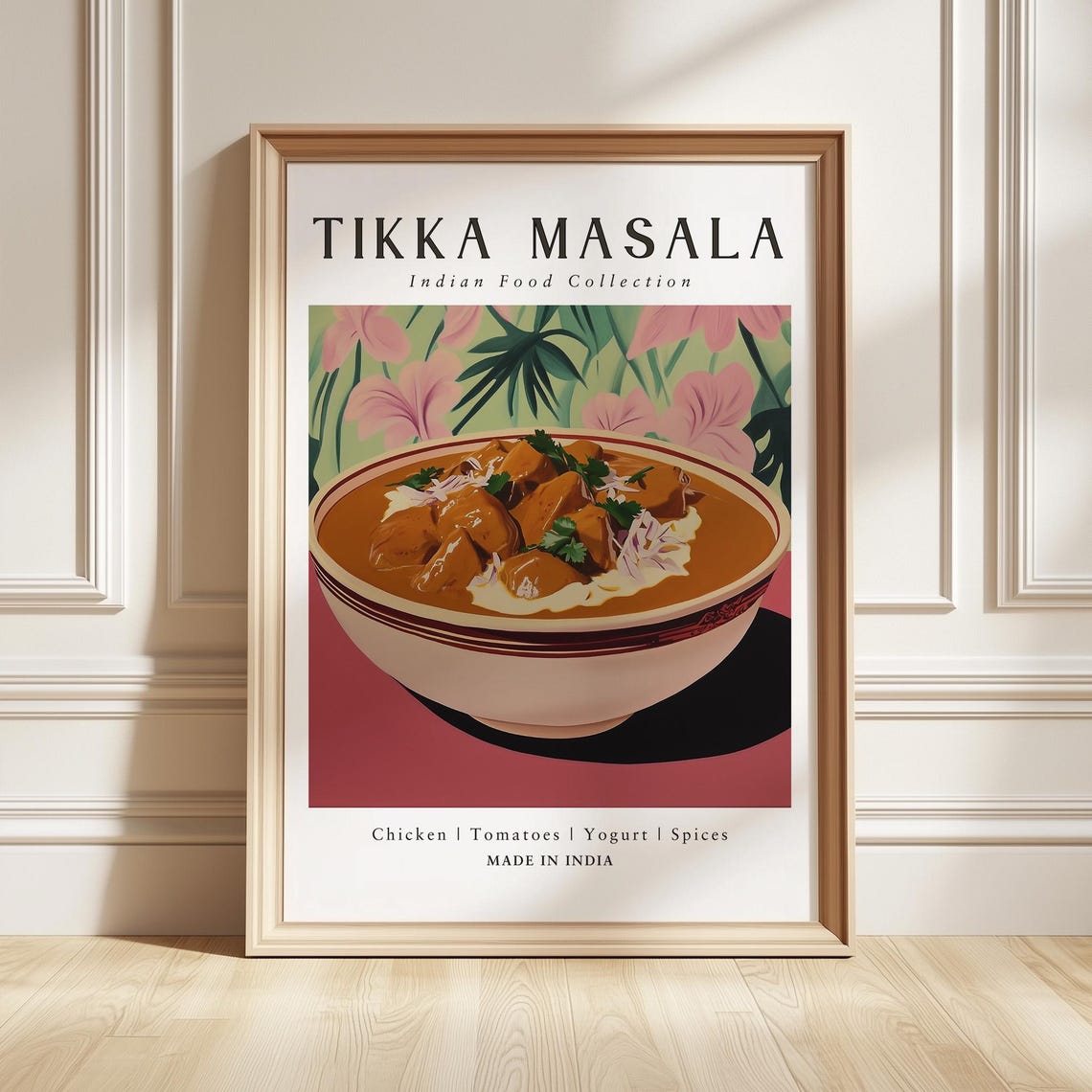Chicken Tikka Masala Indian Curry Bowl Food Collection Poster