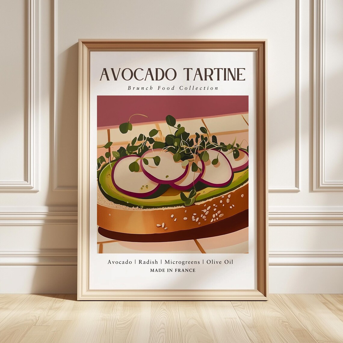 Avocado Tartine, Stylish Brunch Art Print