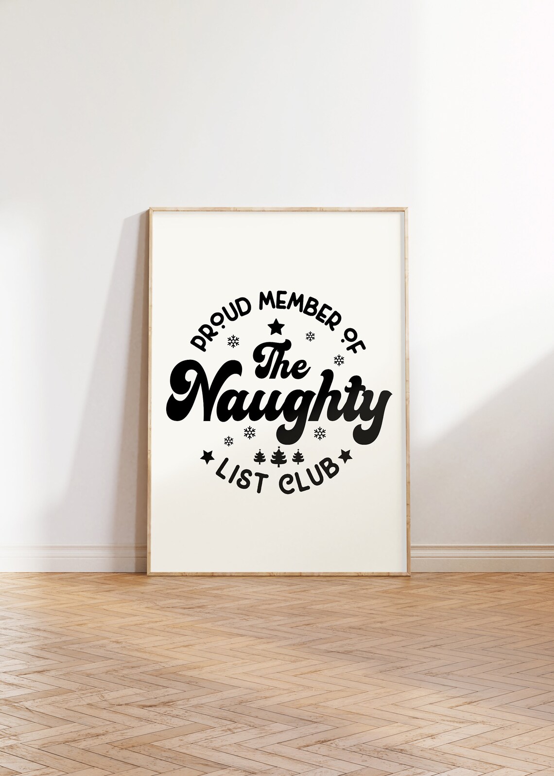 Proud Member Of The Naughty List Club Christmas Badge Poster - Image 2