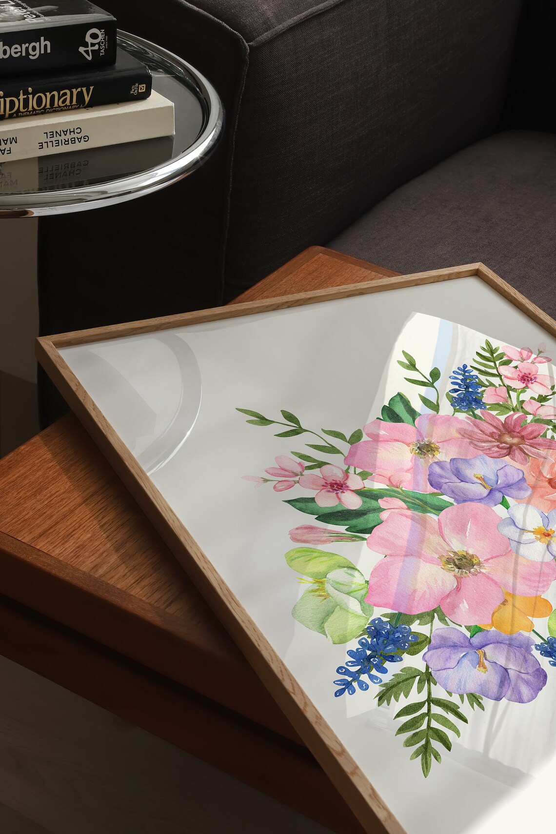 Colorful Wildflower Bouquet Watercolor Floral Spring Wall Poster - Image 3