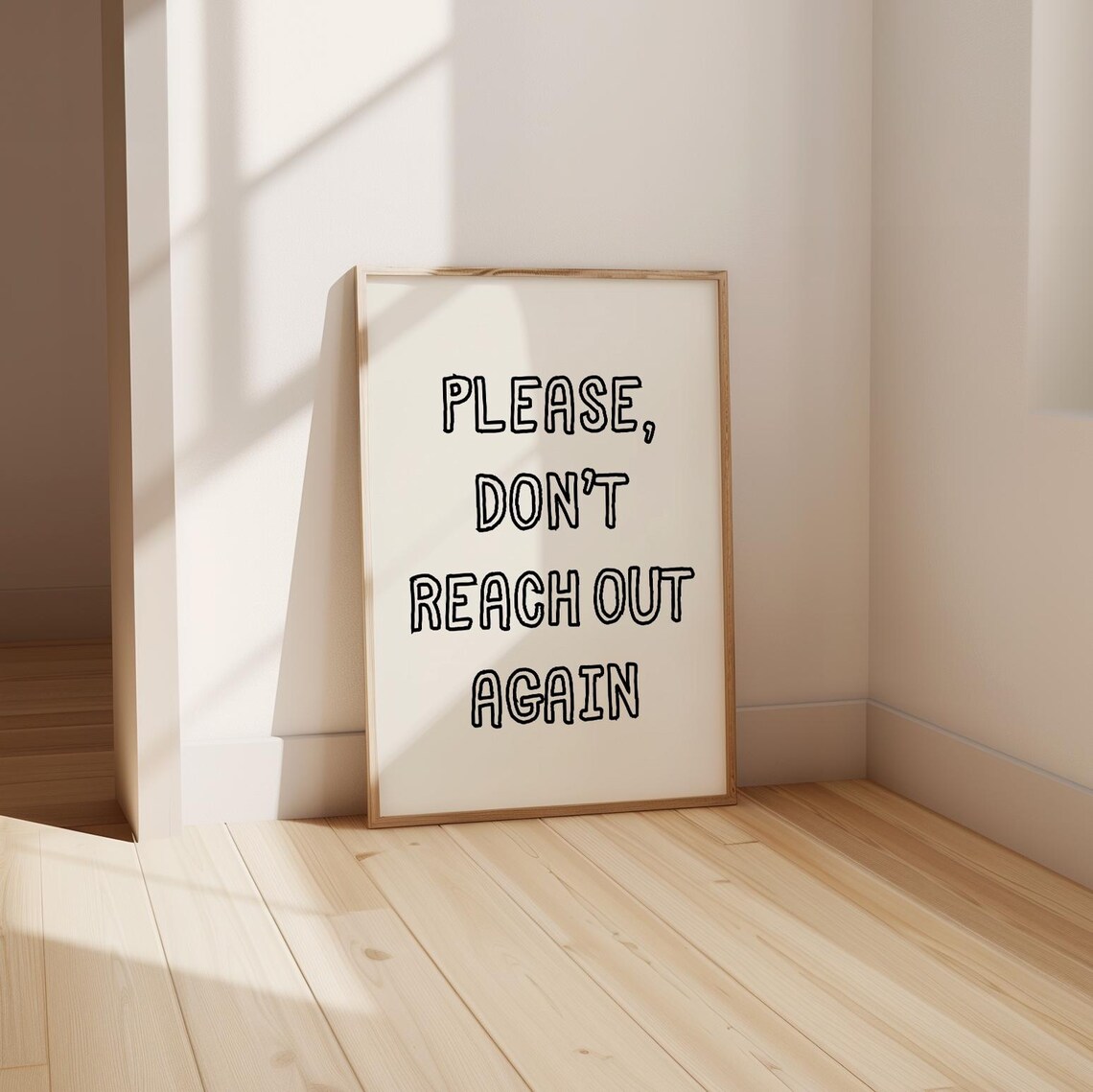 Sarcastic Office Quotes Wall Art Please Dont Reach Out Again Funny Office Prints Home Office Decor Trendy Work Poster - Image 3