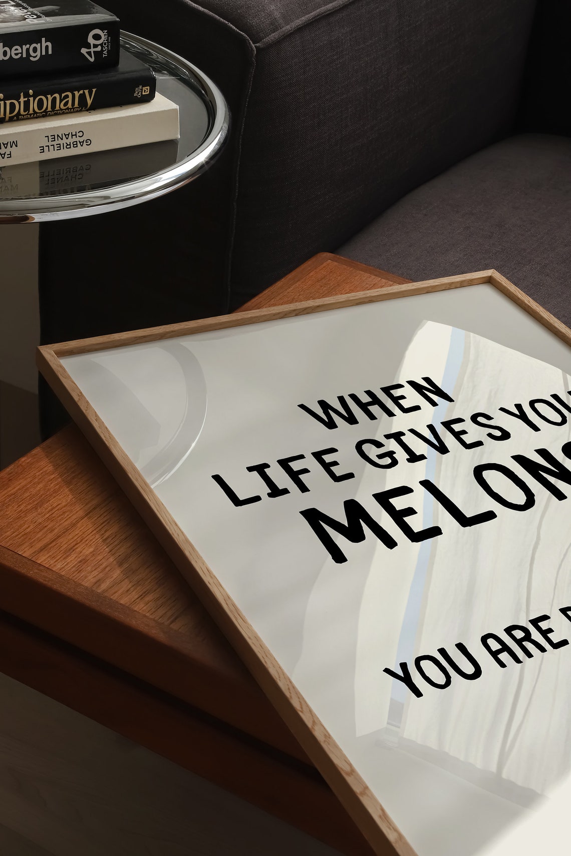 When Life Gives You Melons Dyslexic AF Funny Typography Poster - Image 2
