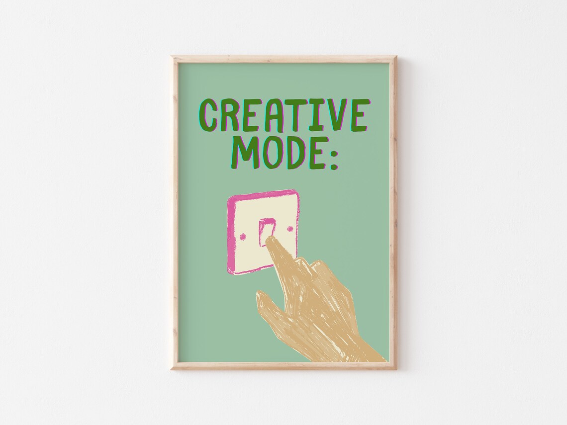 Creative Mode Print Funny Office Prints Trendy Wall Art Prints Girly Apartment Decor Pink Retro Funky Wall Art - Image 2
