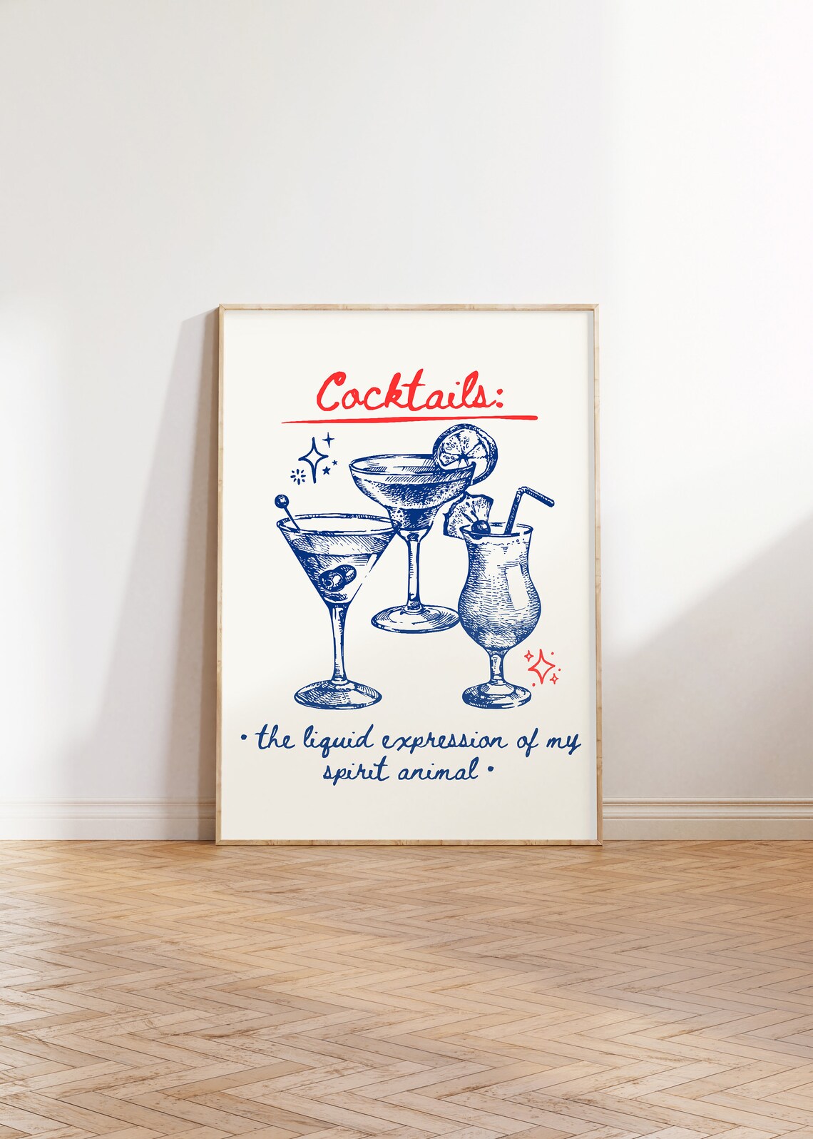 Cocktails The Liquid Expression Of My Spirit Animal Bar Poster - Image 5